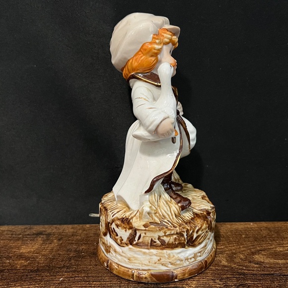 Boy Holding Goose Music Box - Picture 3 of 9